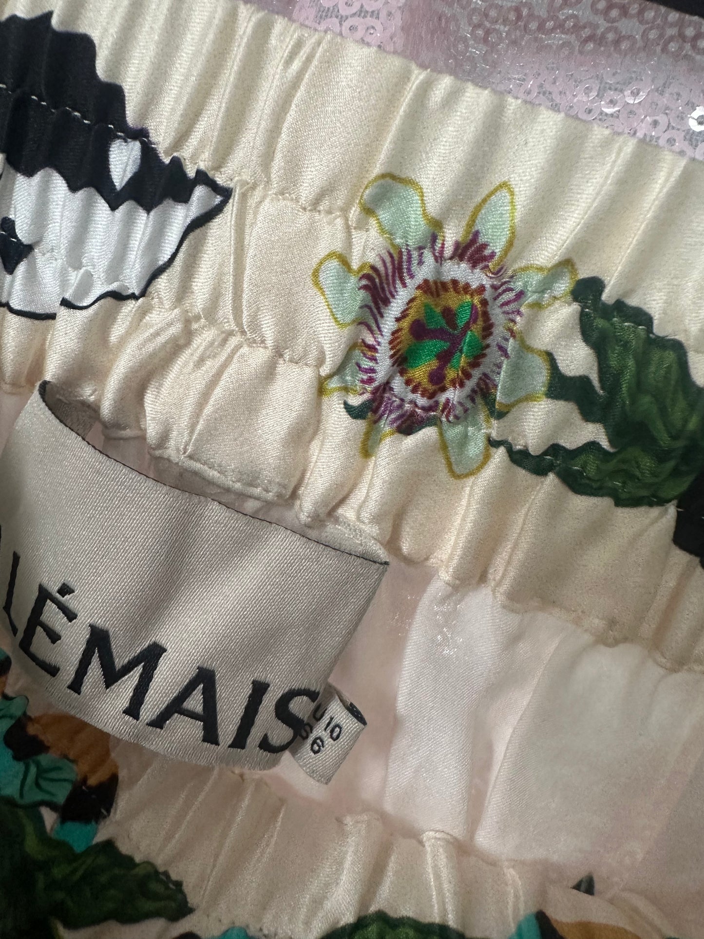 ALEMAIS snake silk pants size US6 (SMALL/MEDIUM)
