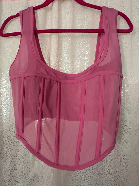 MESHKI pink corset size XL