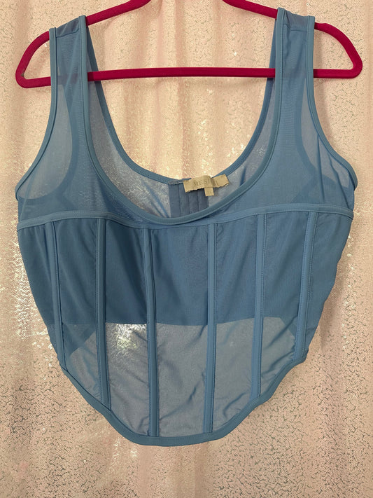 MESHKI blue corset size XL