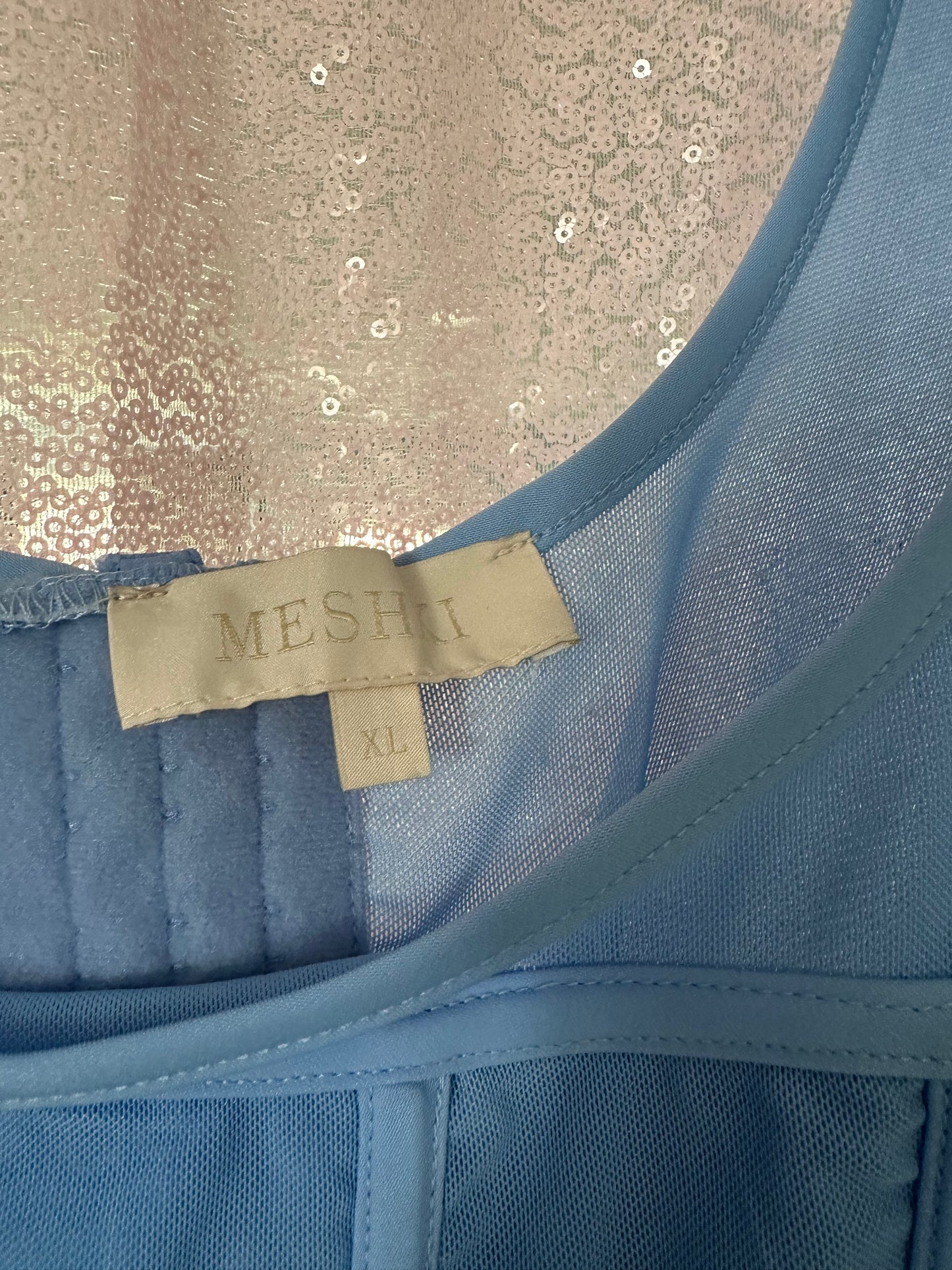 MESHKI blue corset size XL