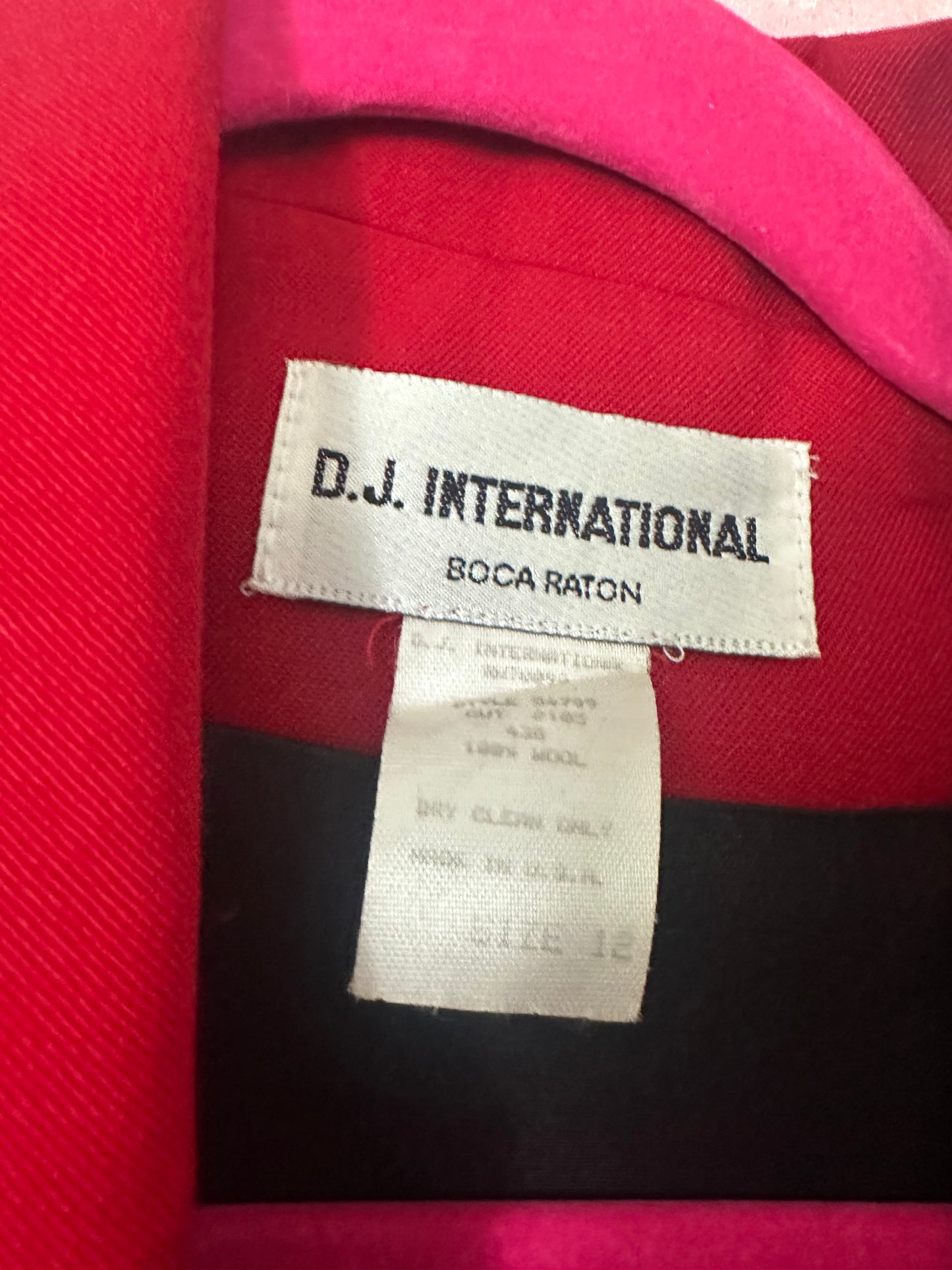 VINTAGE red blazer size US12