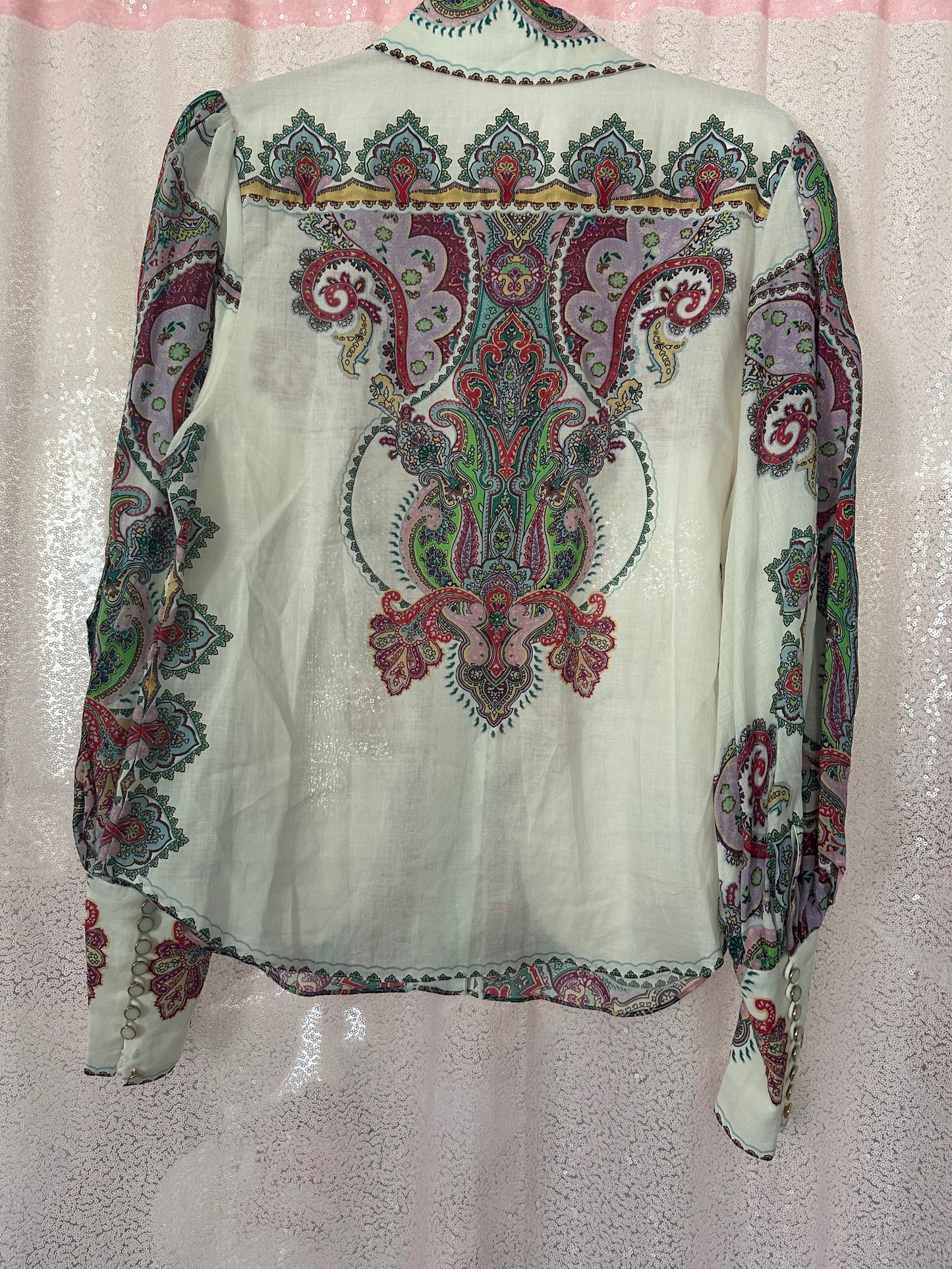 ZIMMERMAN blouse size AUS 3 (LARGE)