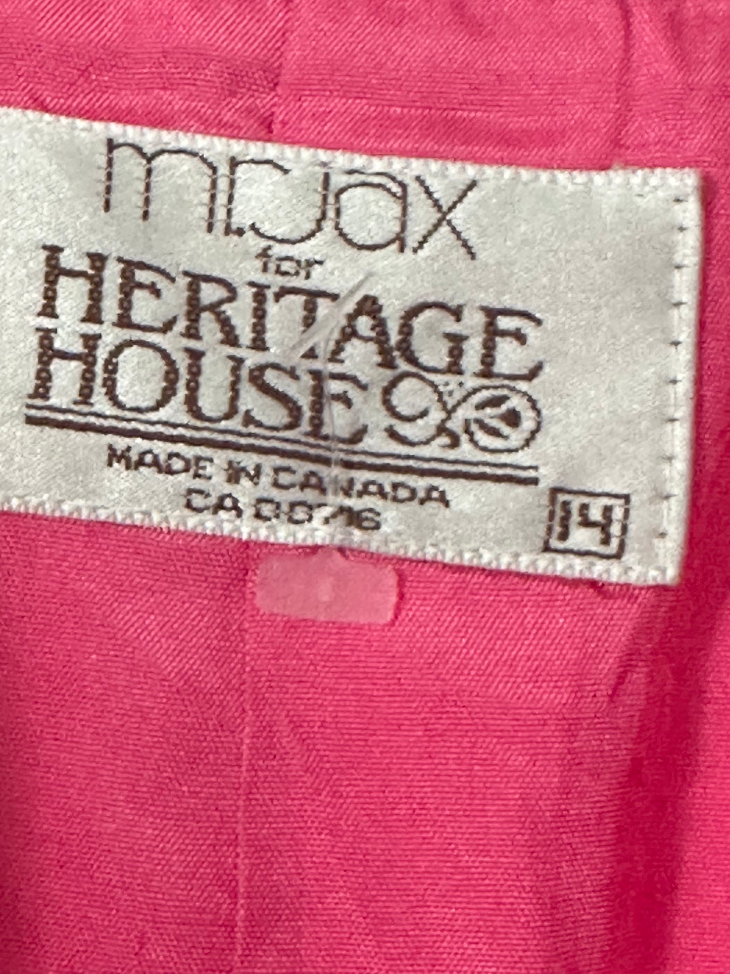 VINTAGE pink blazer size US14