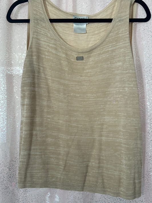CHANEL VINTAGE 1999 tank top size FR44 (medium-large)