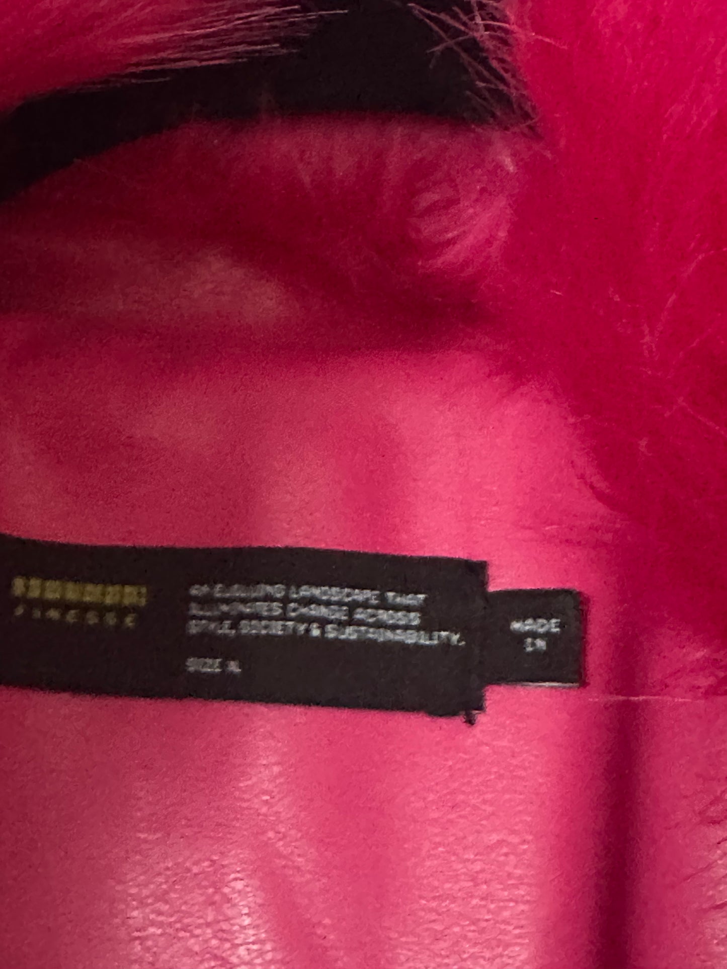 FINESSE pleather jacket size XL