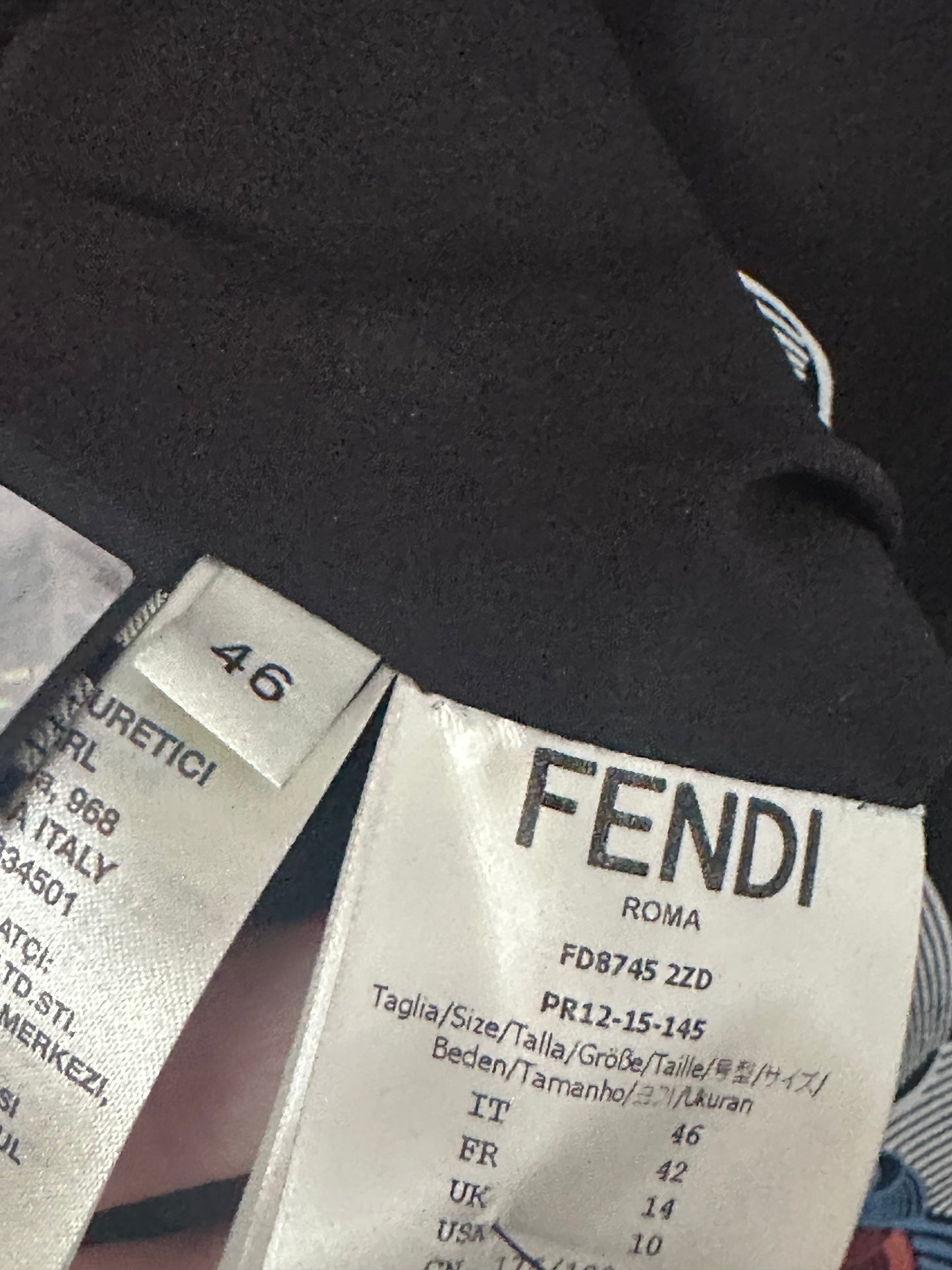 FENDI 2015 RUNWAY dress is IT46 (medium-large)