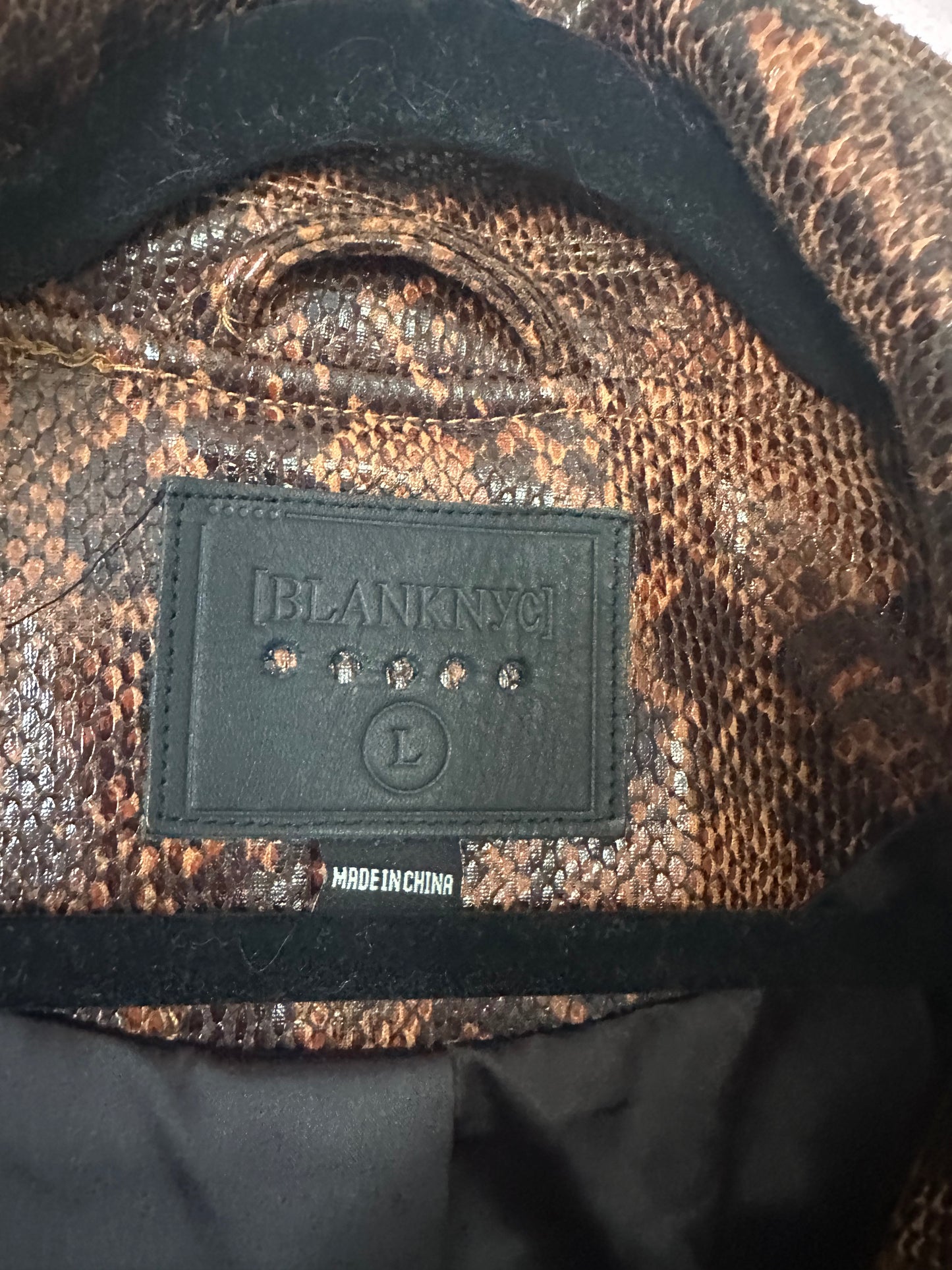 BLANK NYC fringe jacket size LARGE