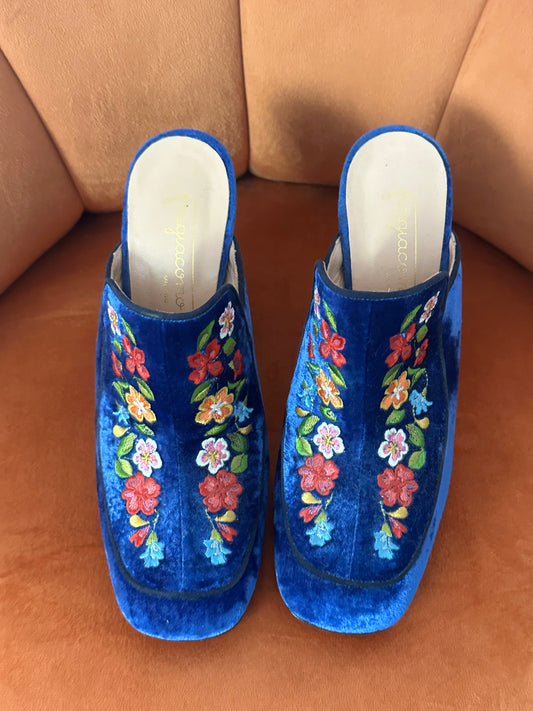 GIACOMO MILANO Velvet Mules size IT37.5