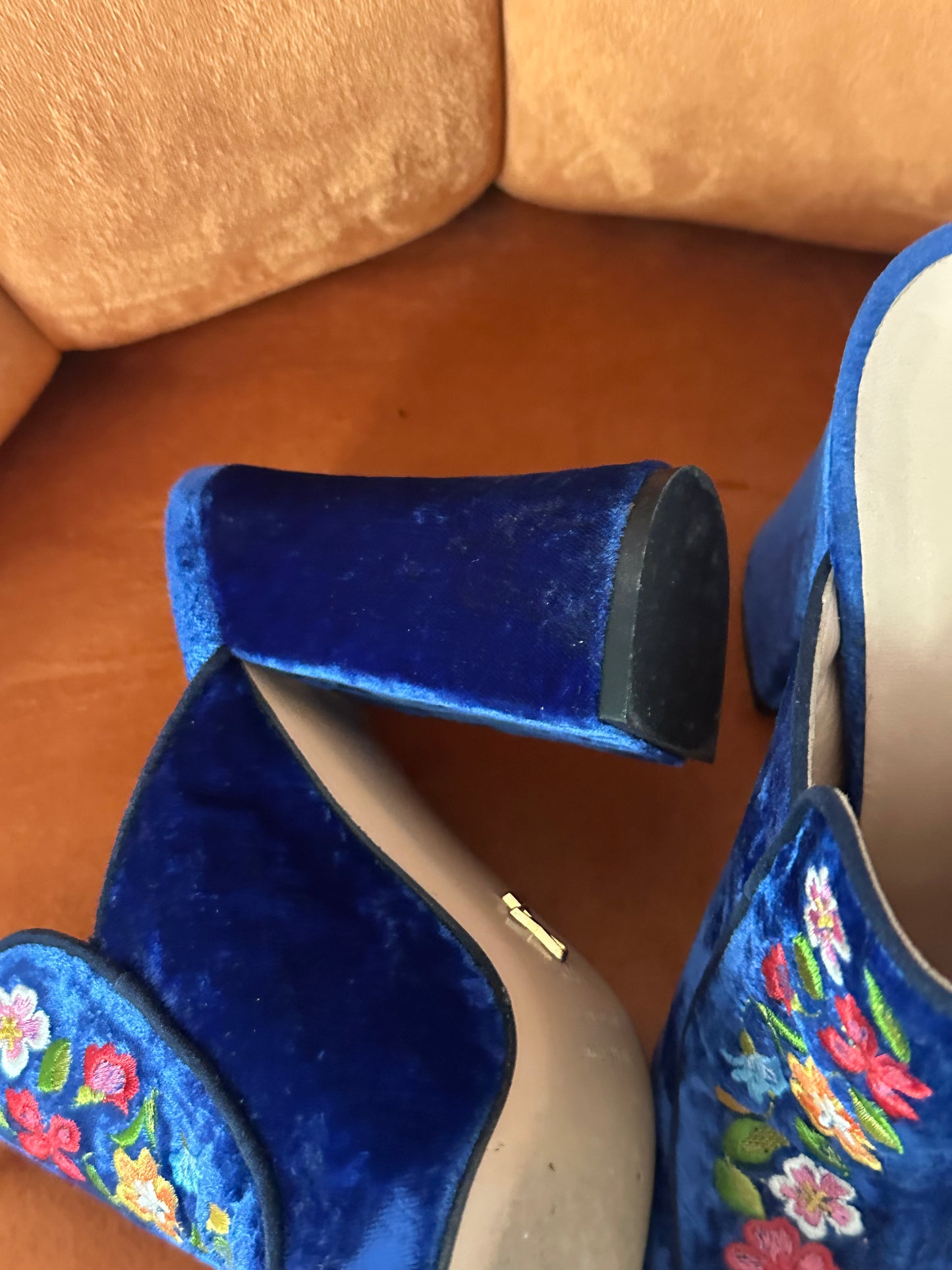 GIACOMO MILANO Velvet Mules size IT37.5