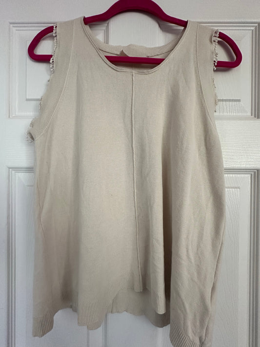 CHLOE Beige tank top size LARGE