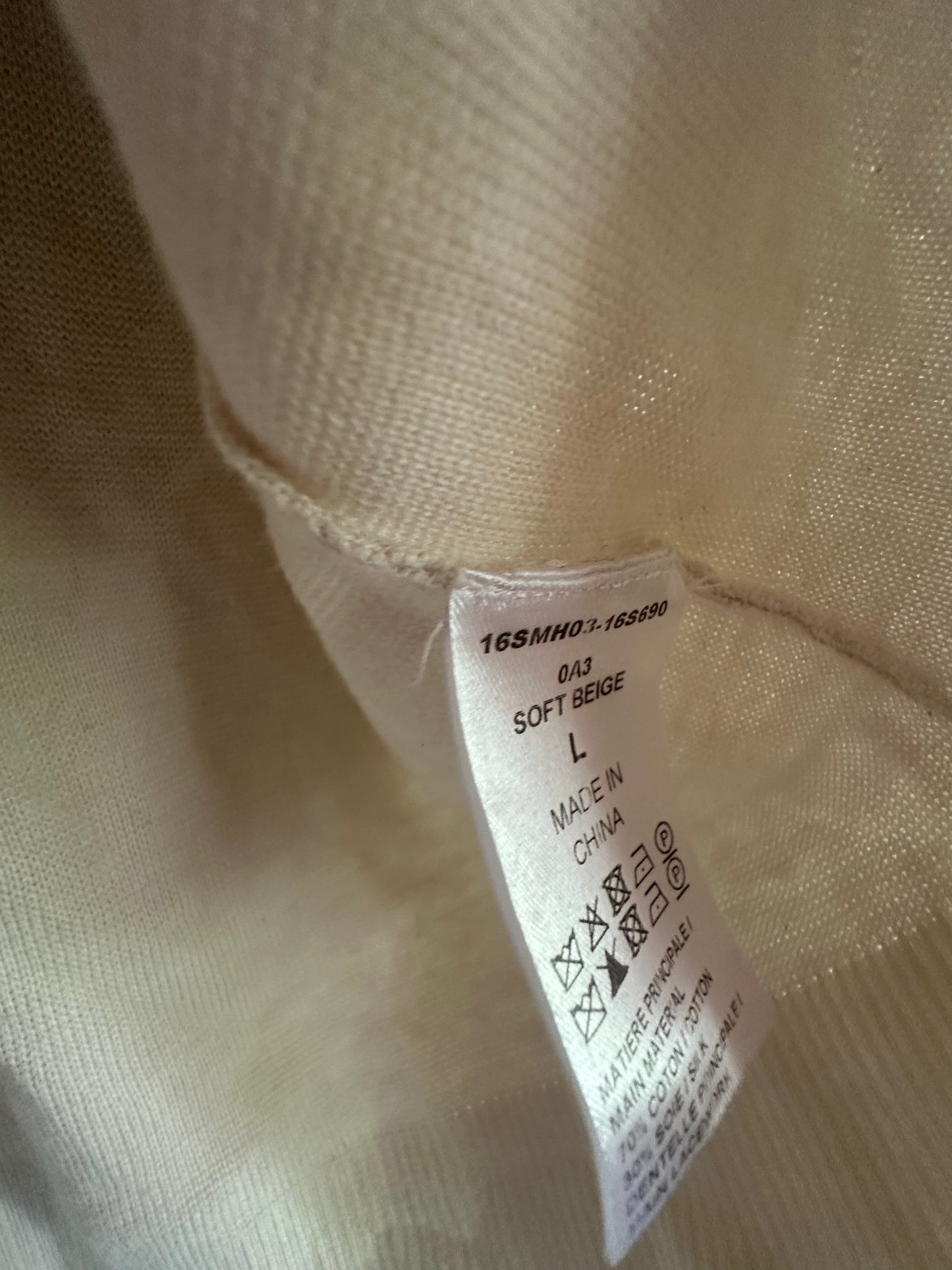 CHLOE Beige tank top size LARGE