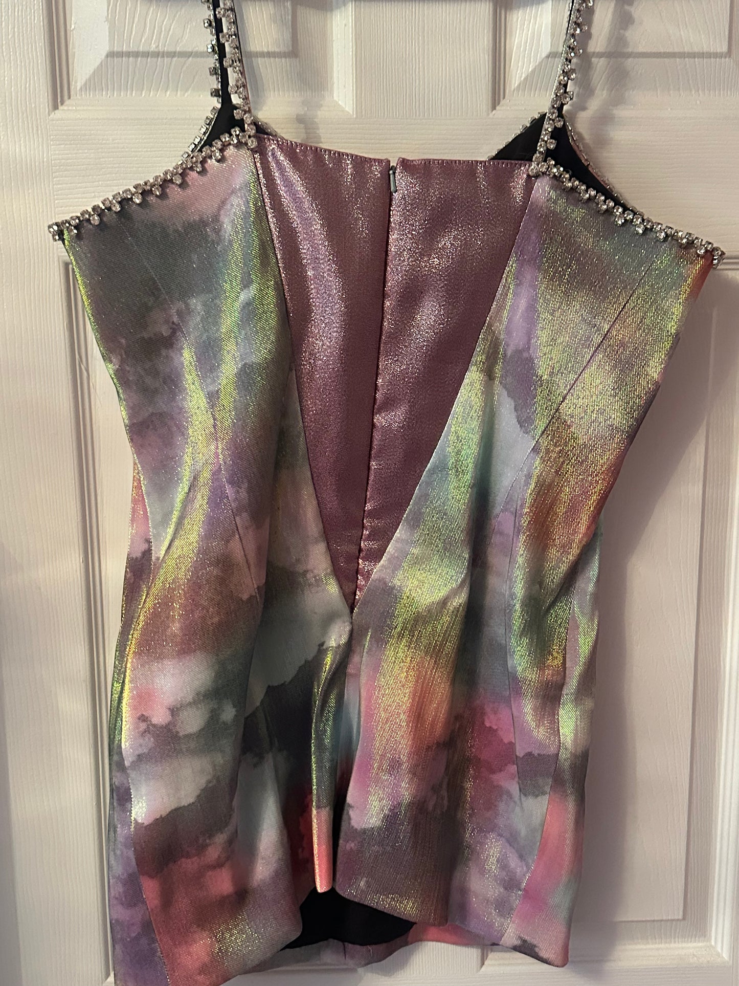AREA rainbow cloud dress size Size LARGE (HEAVILY ALTERED PLS READ)