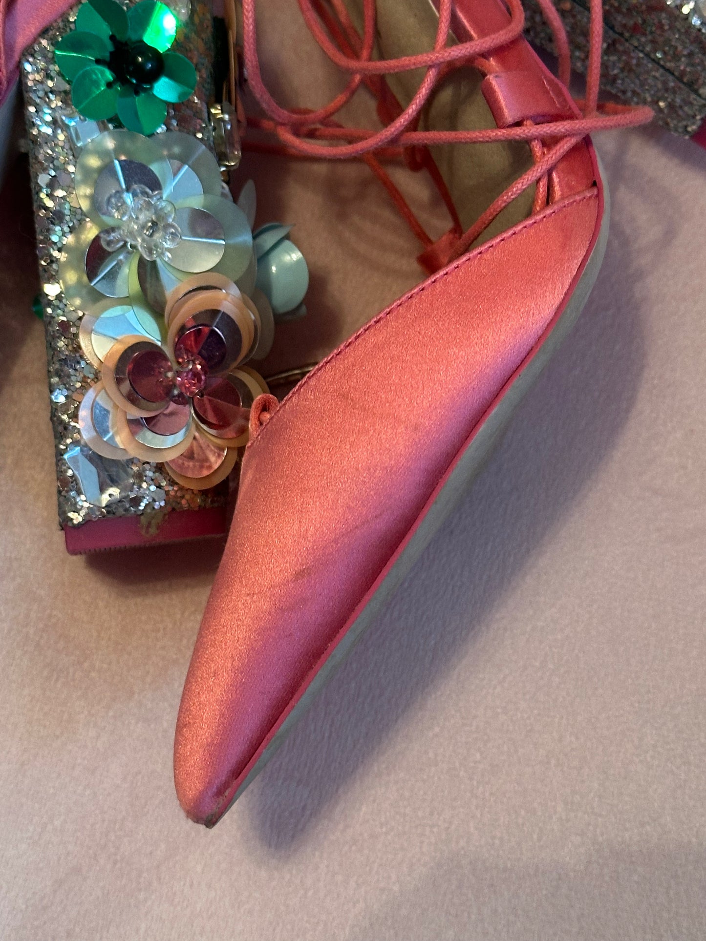 ASOS 3d flower heels size UK5/ US 7/7.5