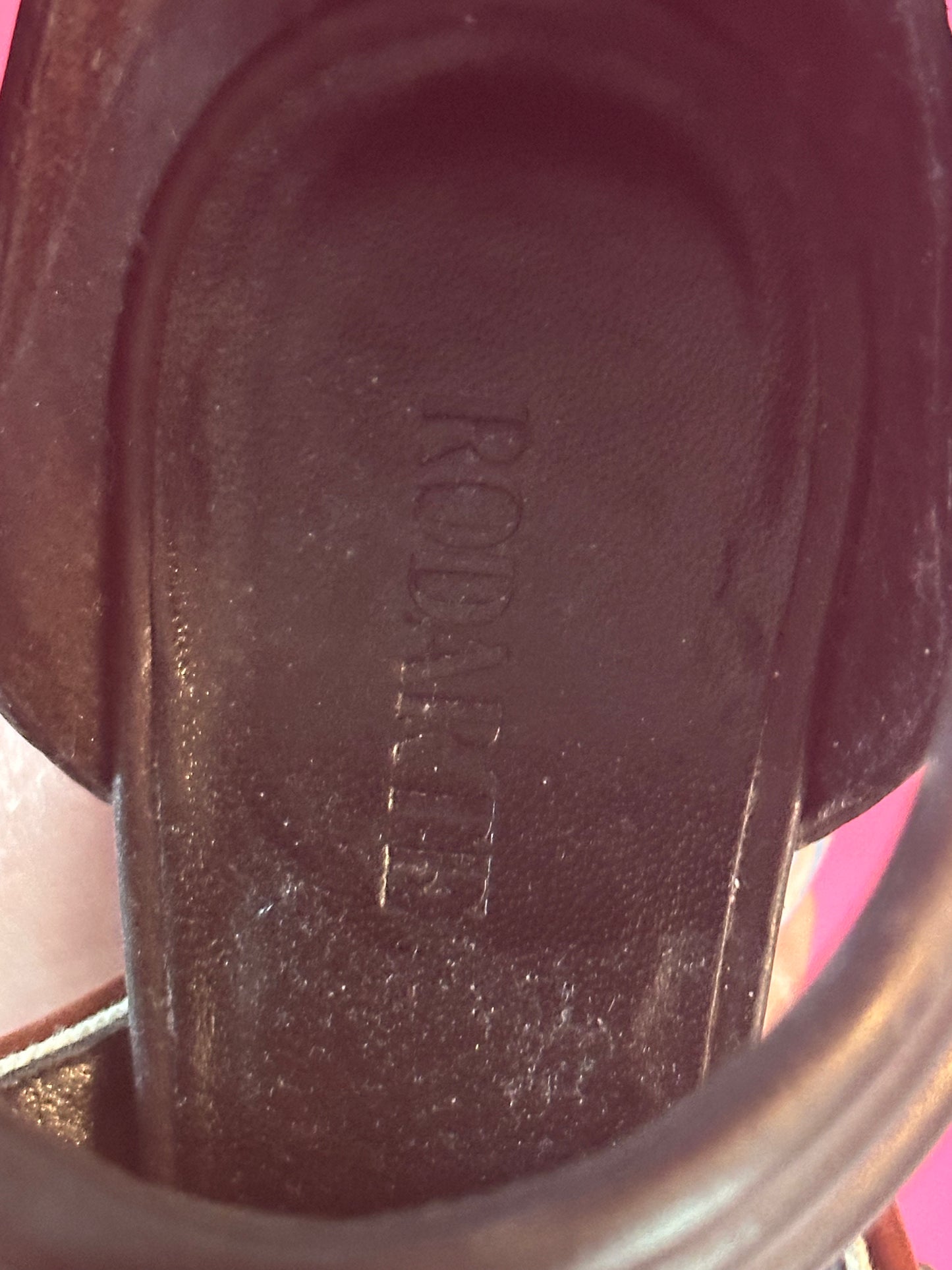 RODARTE Sand heels (seen on runway) size IT39 (US9) (AS IS SEE IMAGES)