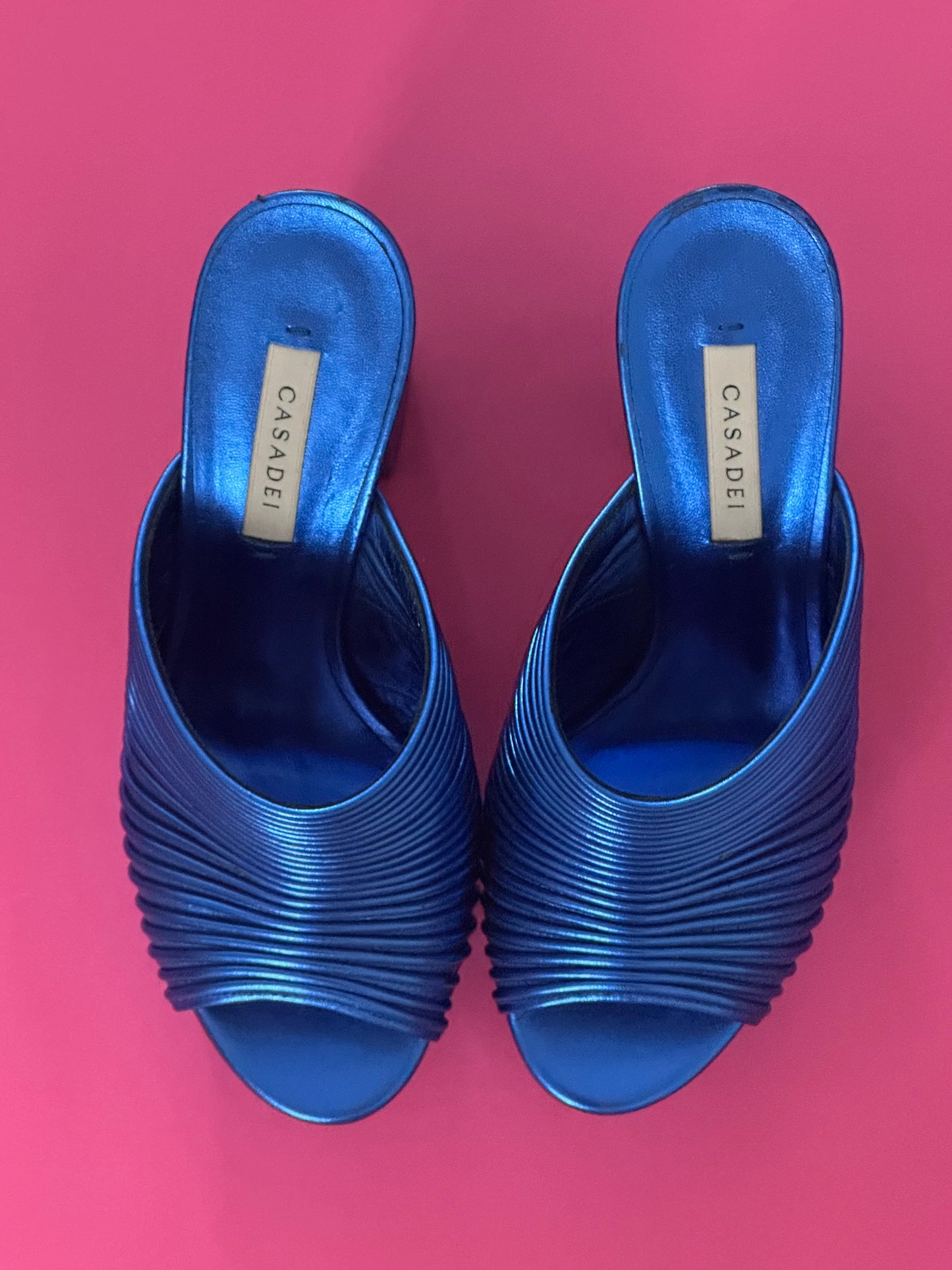 *CASADEI Blue heels size US7.5