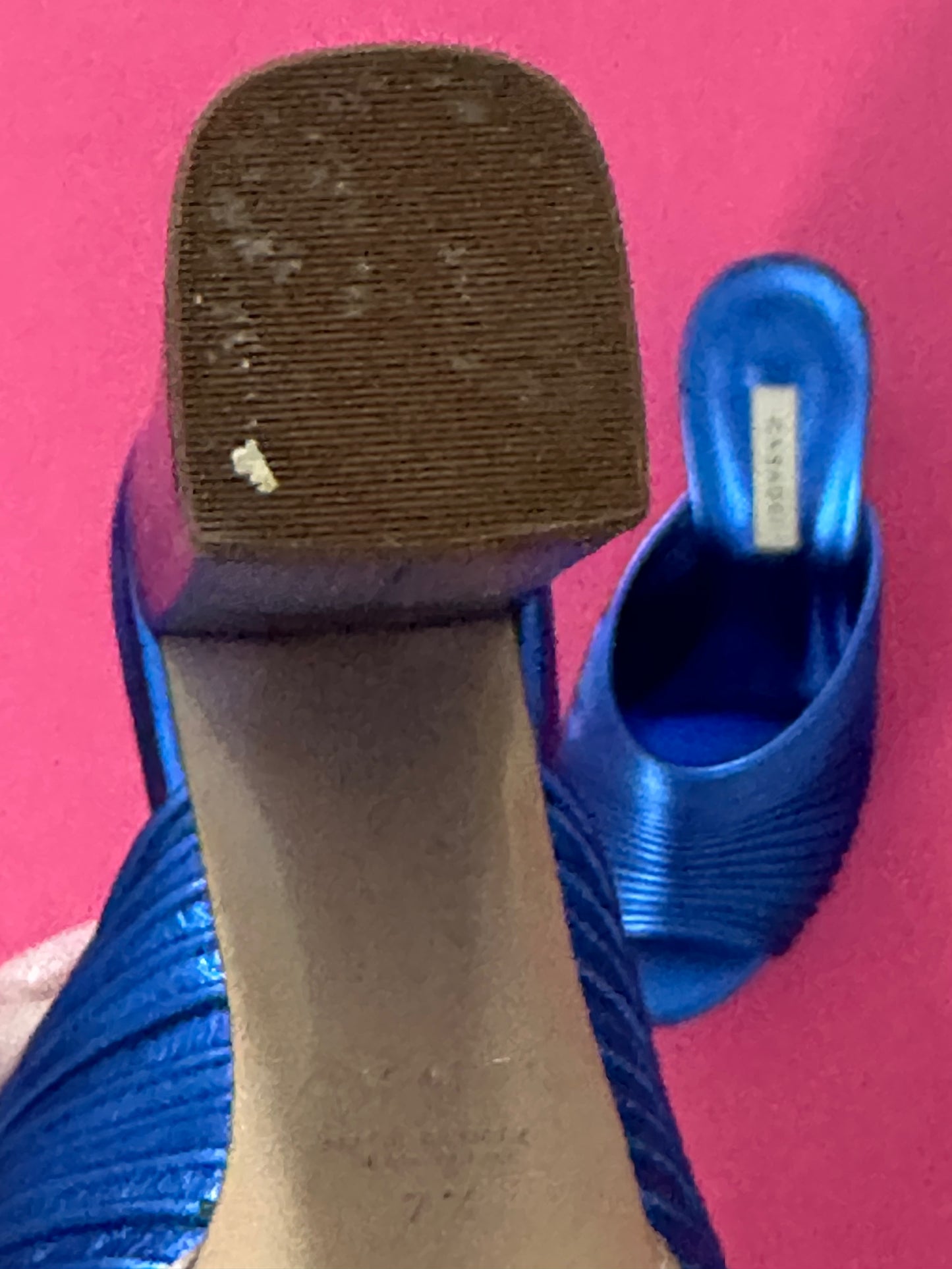*CASADEI Blue heels size US7.5