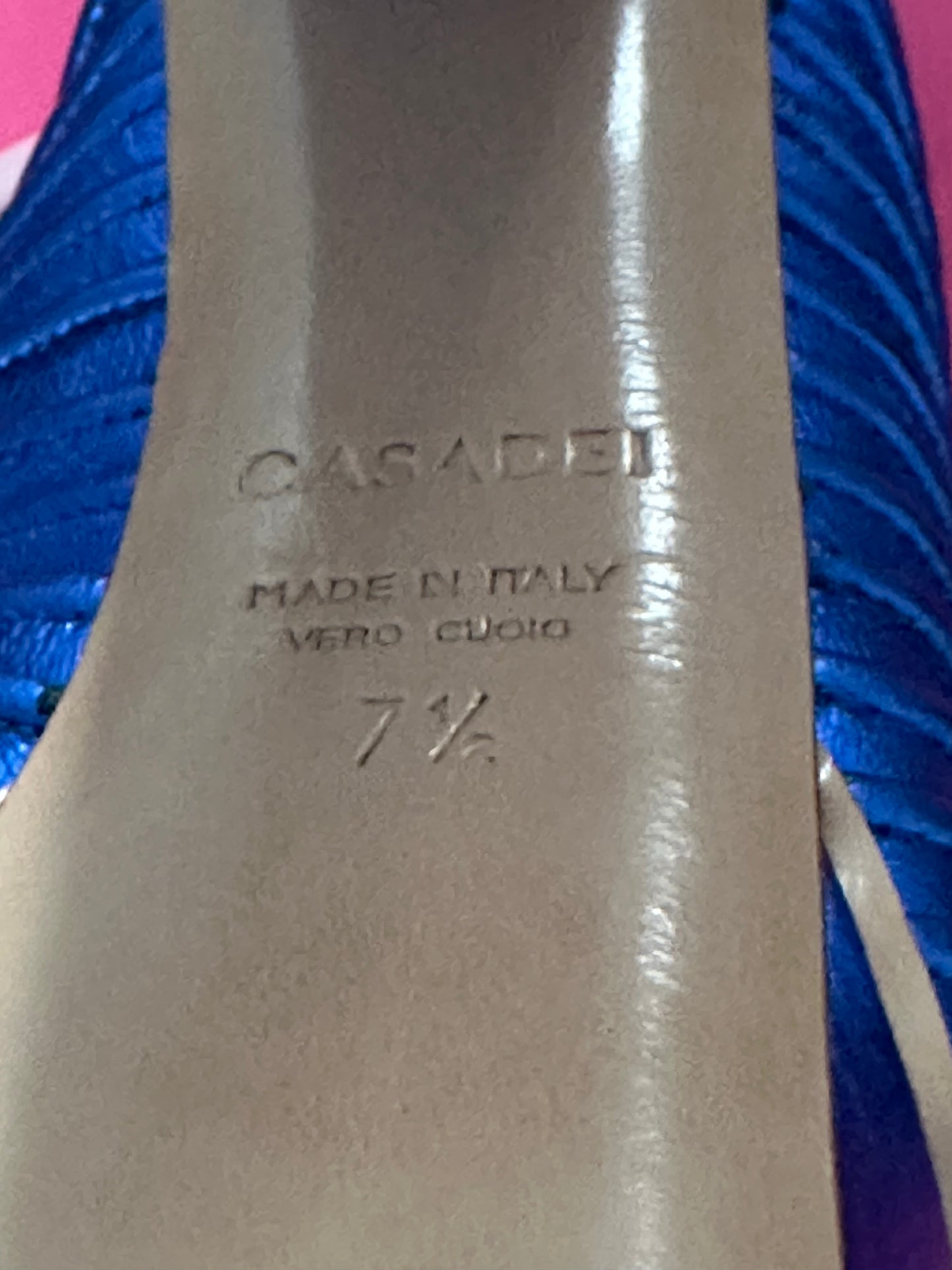 *CASADEI Blue heels size US7.5