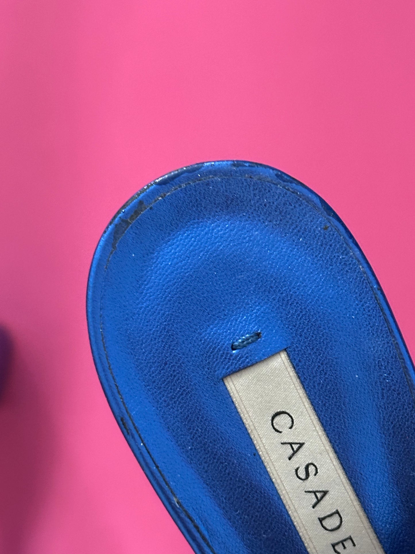 *CASADEI Blue heels size US7.5