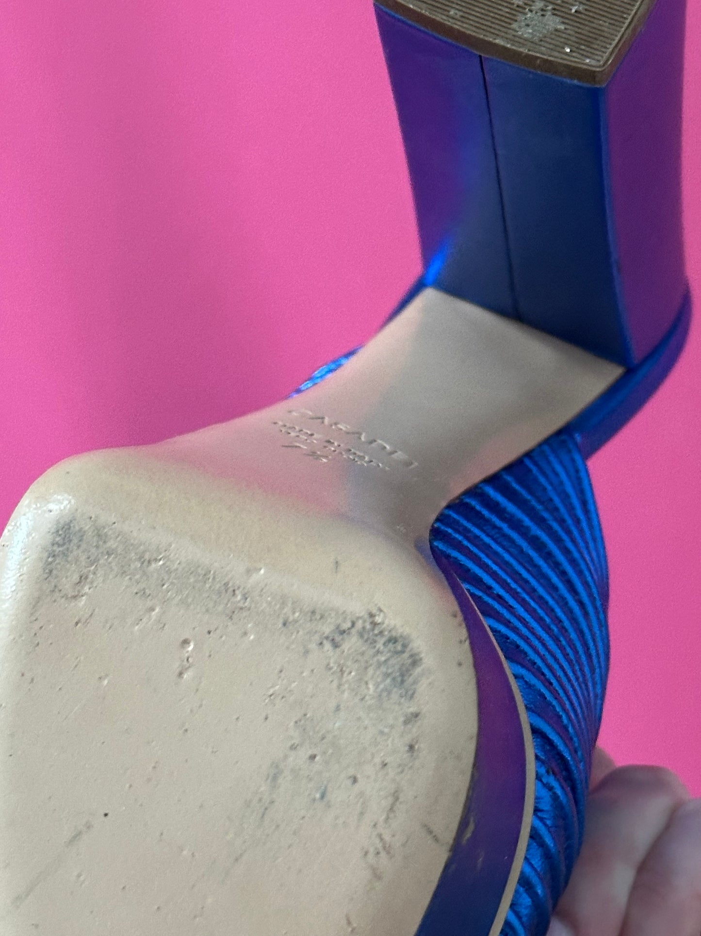 *CASADEI Blue heels size US7.5