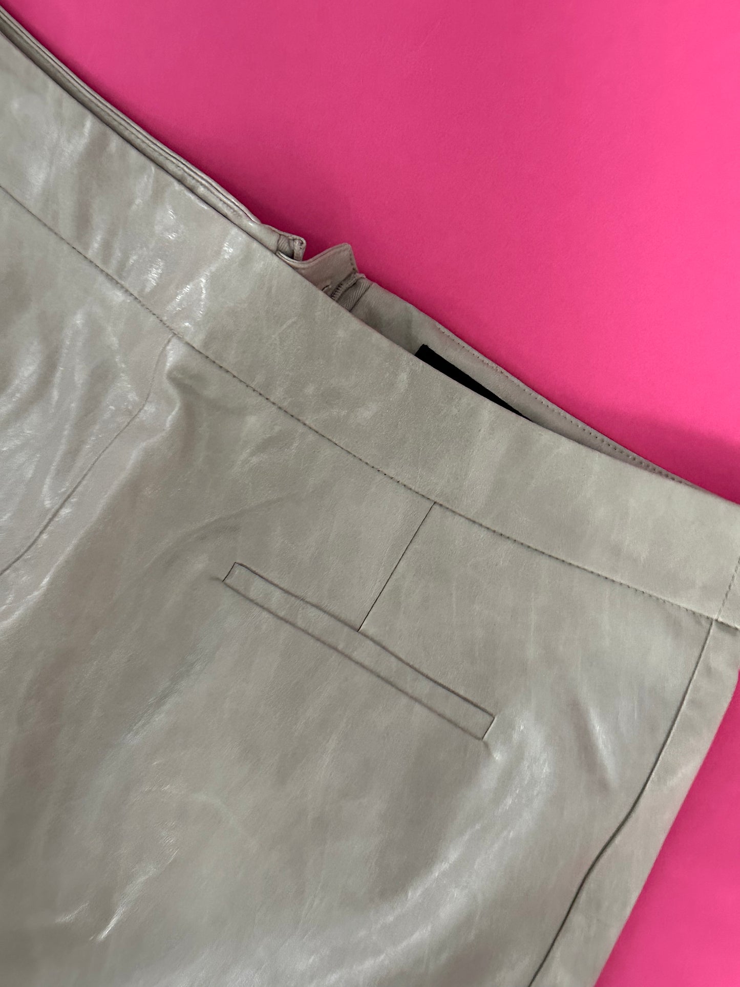 LAMARQUE faux leaather skirt size LARGE