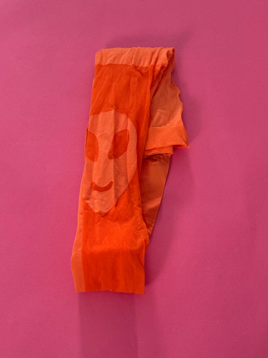 Orange Alien tights size LARGE