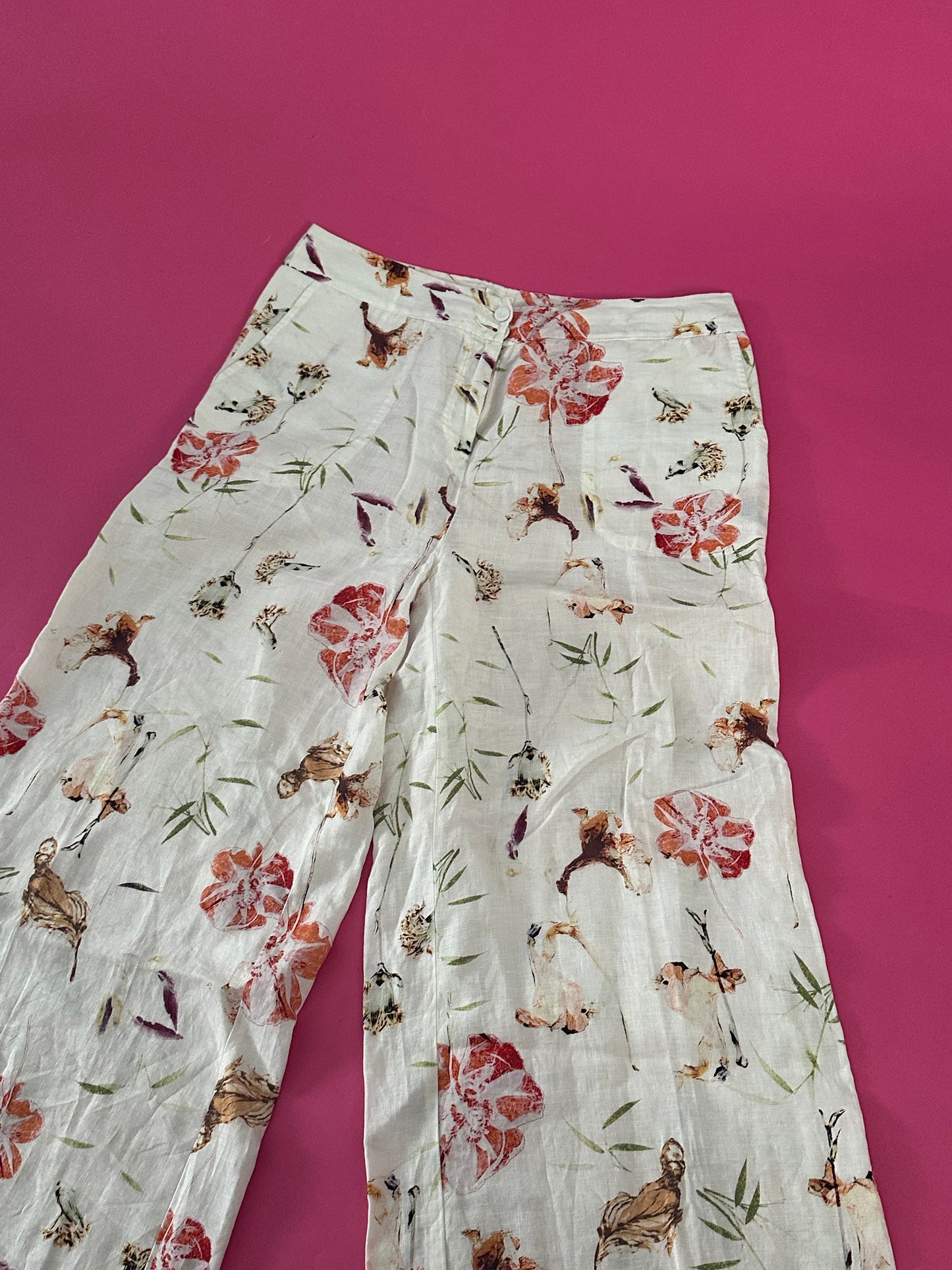 120% LINO Linen trousers size IT48 /US LARGE