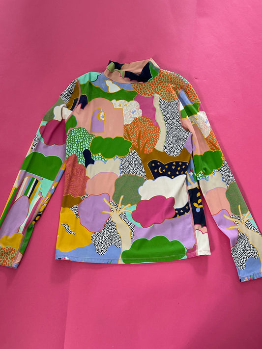 CELIA B colourful top size XL