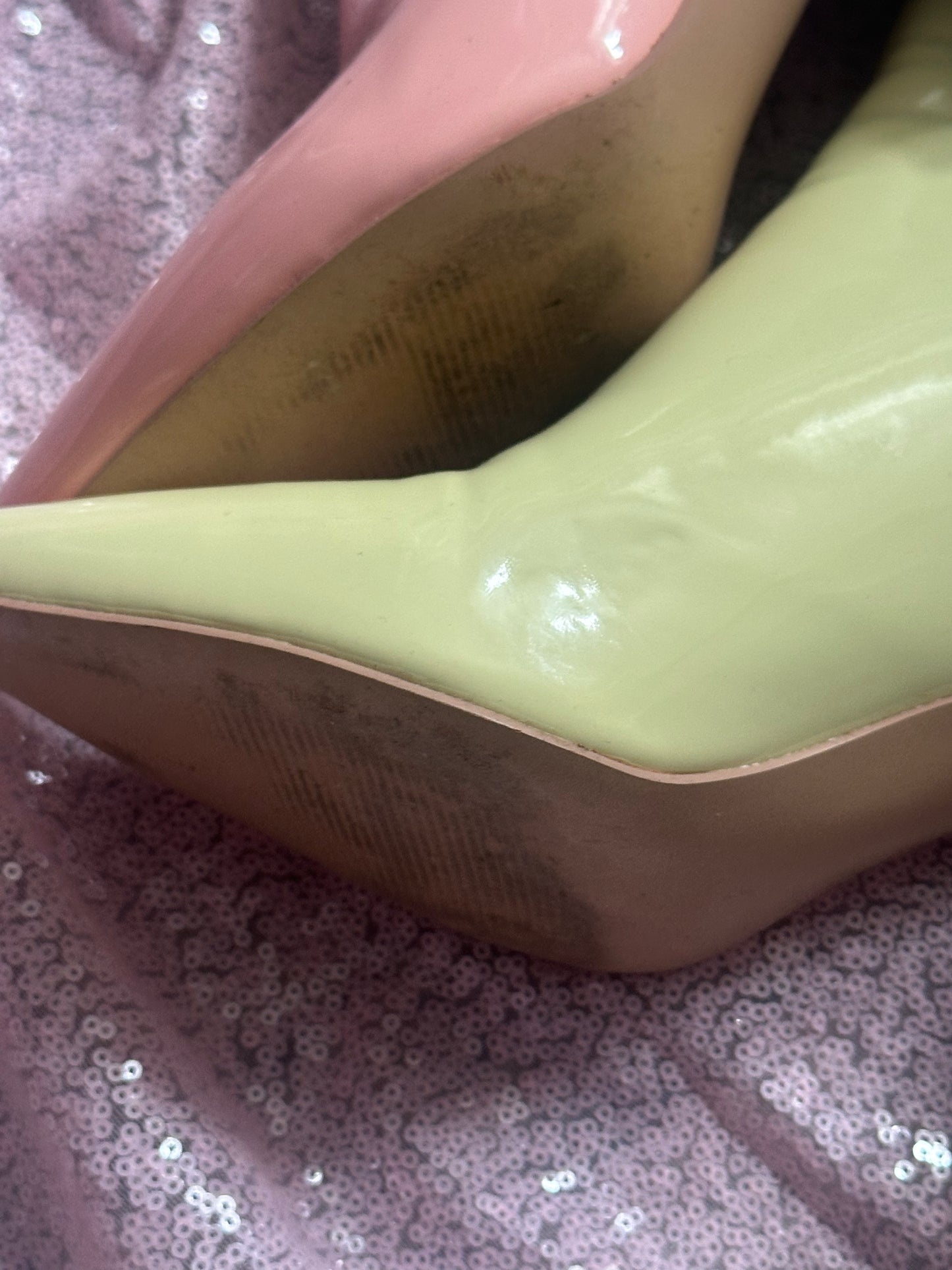 AUDREY O. Rainbow boots size US7 (with box)