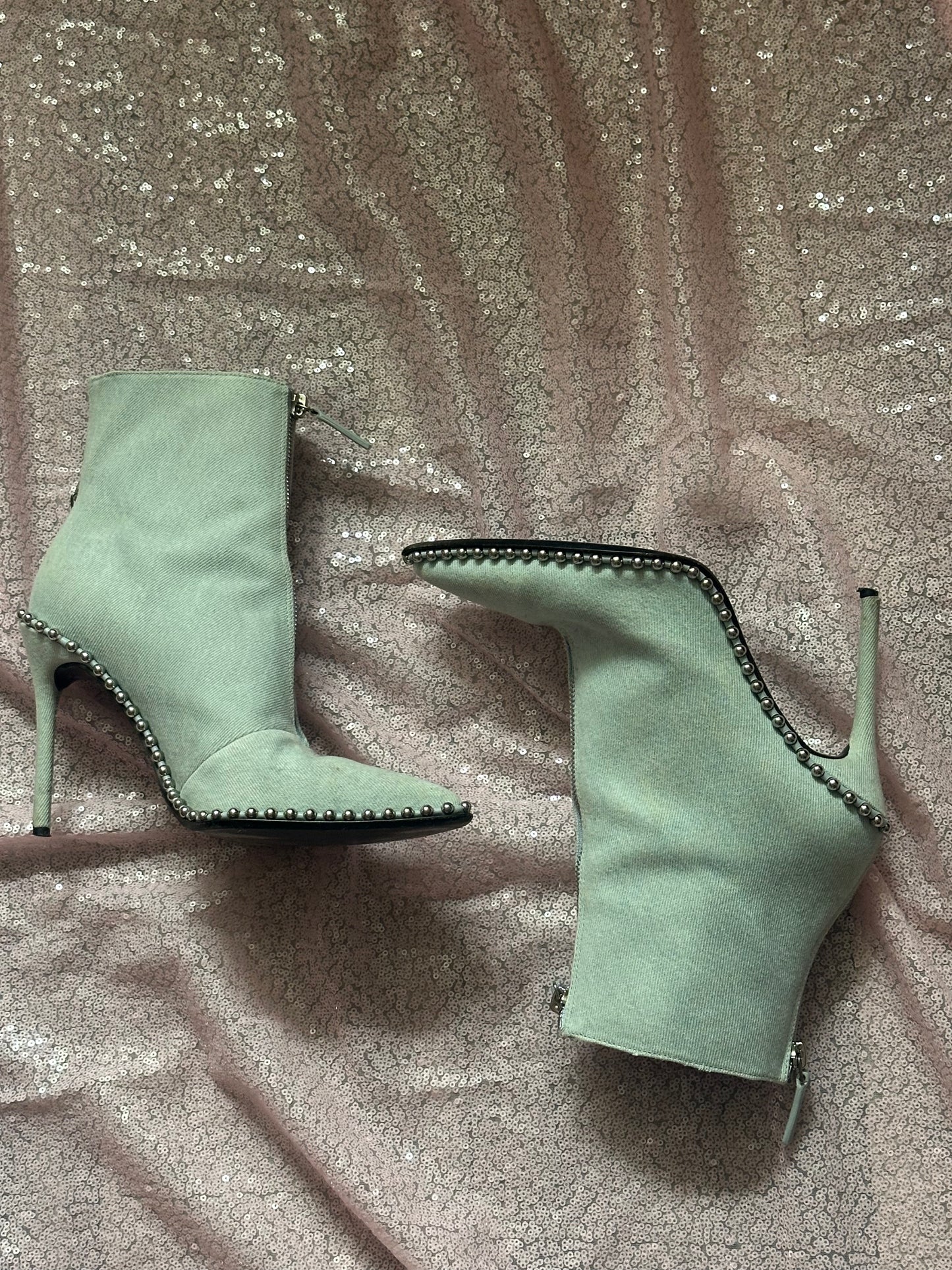 ALEXANDER WANG denim boots size IT38.5 (fits 7-8)