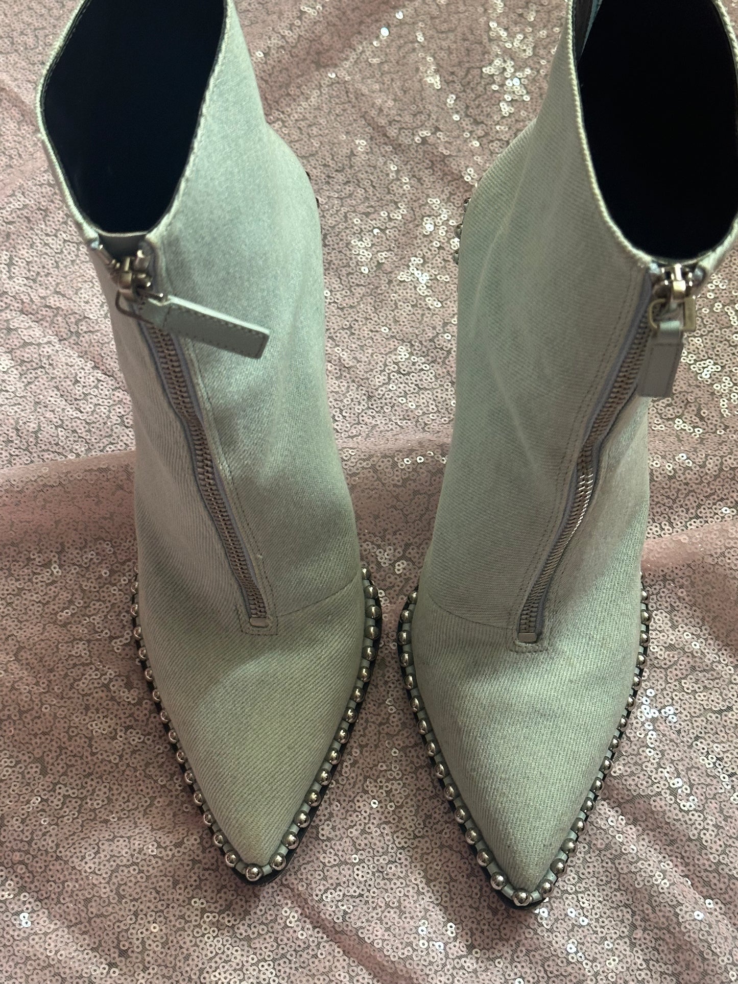 ALEXANDER WANG denim boots size IT38.5 (fits 7-8)