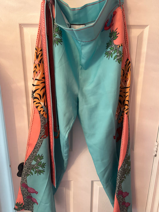 LIMERICK CHEETAH PANTS size 3XL (PANTS HAVE BEEN ALTERED SIZE FITS TIGHT)