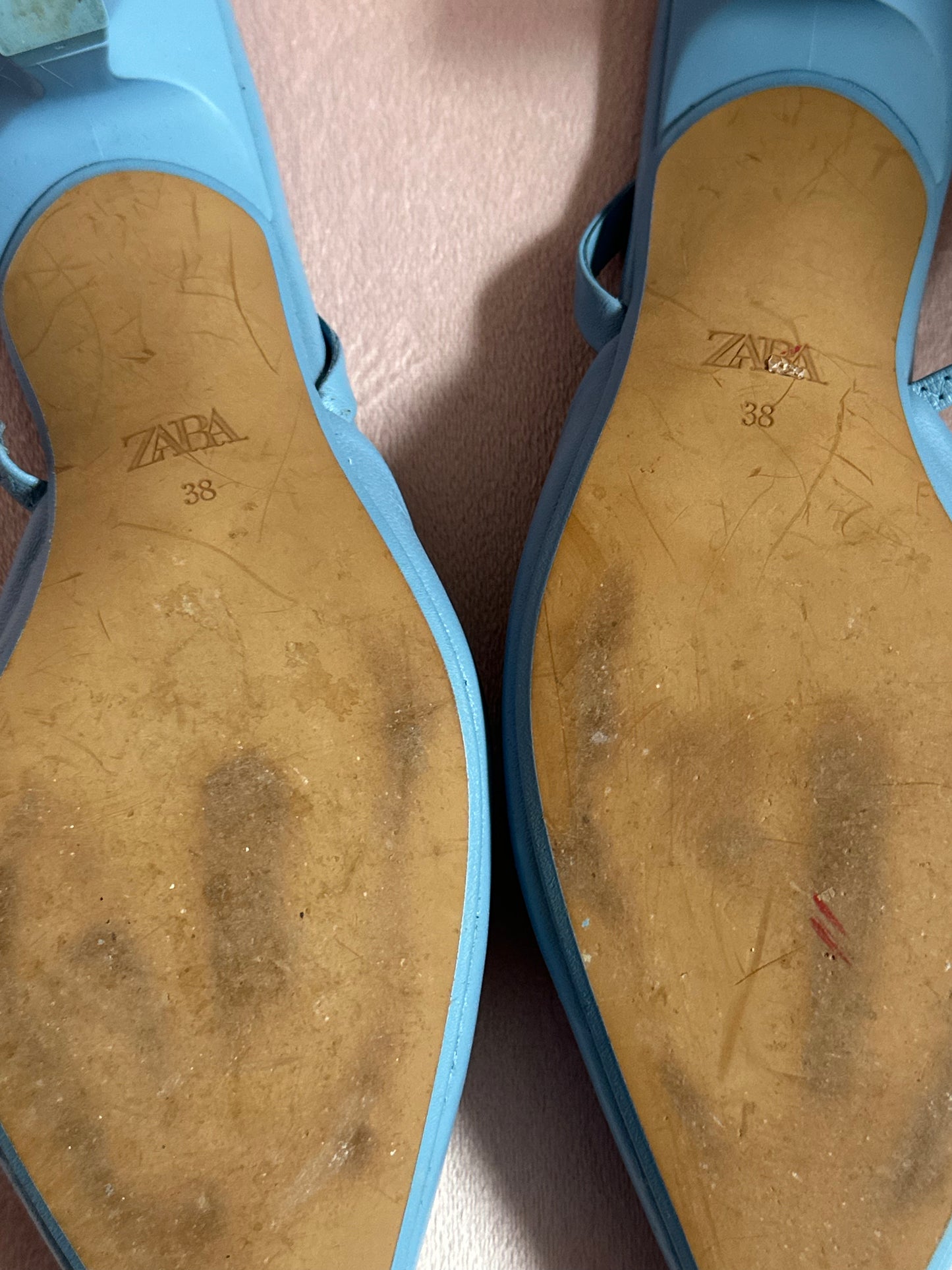 ZARA blue pointed toe shoes size IT38