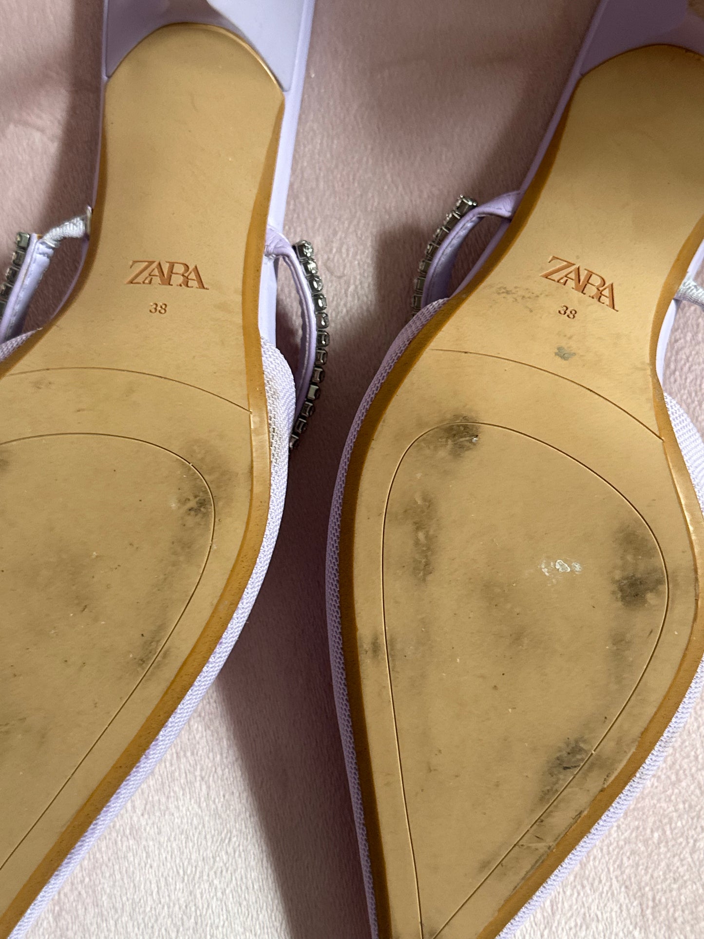 ZARA Lilac pointed toe shoes size IT38 (fits about a 7-8)