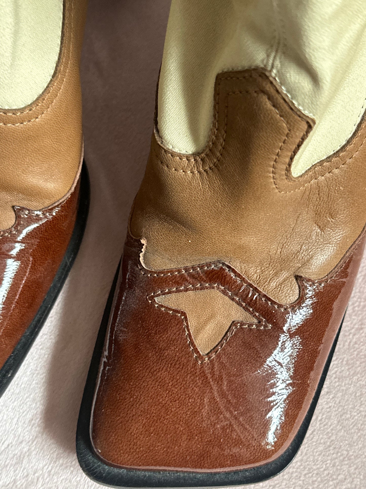 ELLERY BROWN BOOTS SIZE IT37 (7)