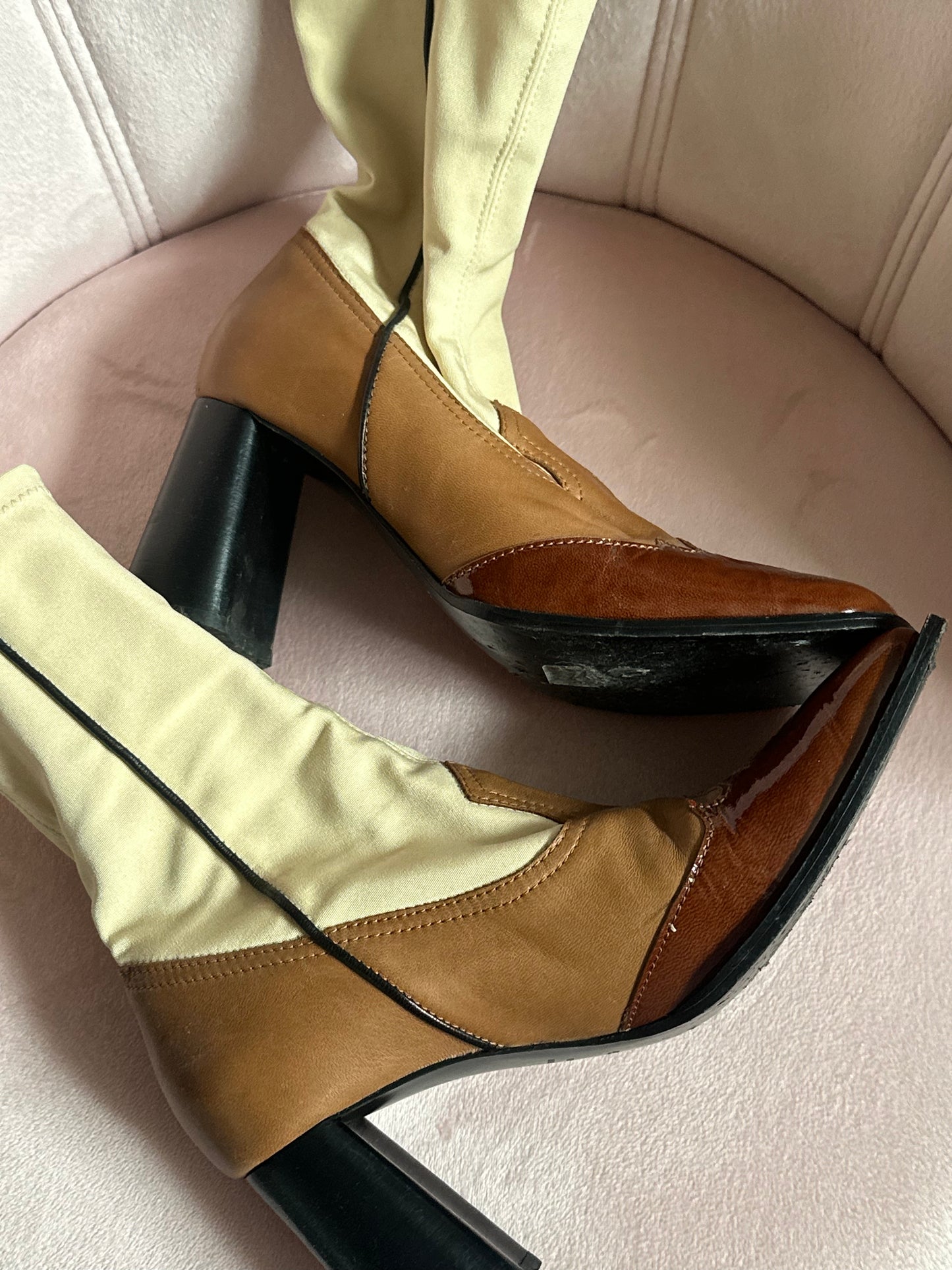 ELLERY BROWN BOOTS SIZE IT37 (7)