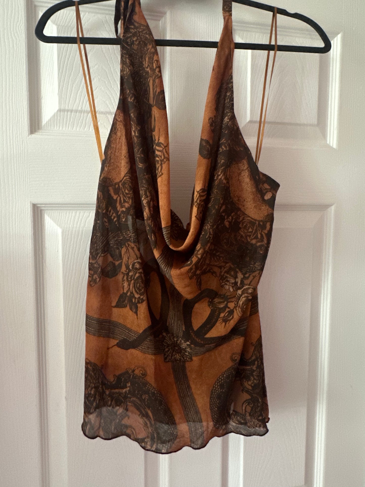 URBAN OUTFITTERS SNAKE HALTER size XL