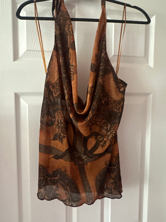 URBAN OUTFITTERS SNAKE HALTER size XL