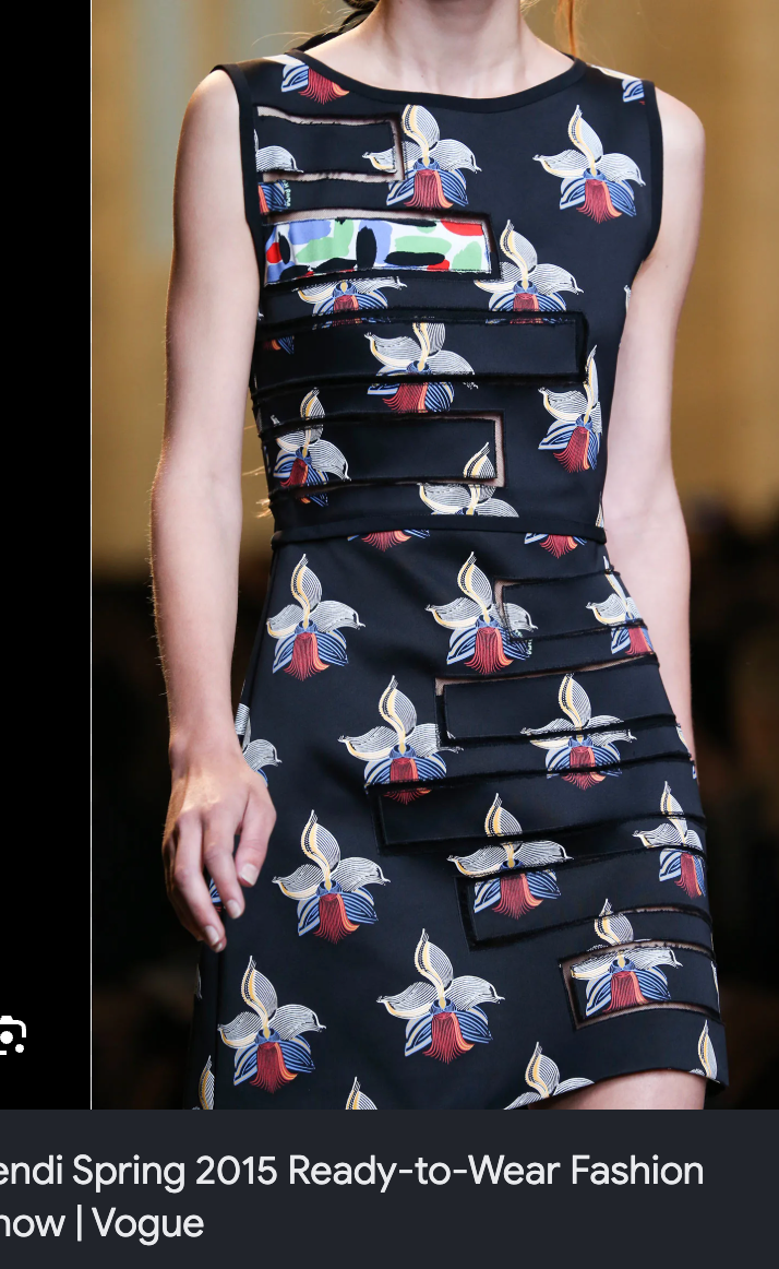 FENDI 2015 RUNWAY dress is IT46 (medium-large)